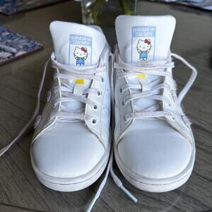 Adidas × Hello Kitty Collab Stan Smith Sneaker With Kitty Soft Tufts Youth 4